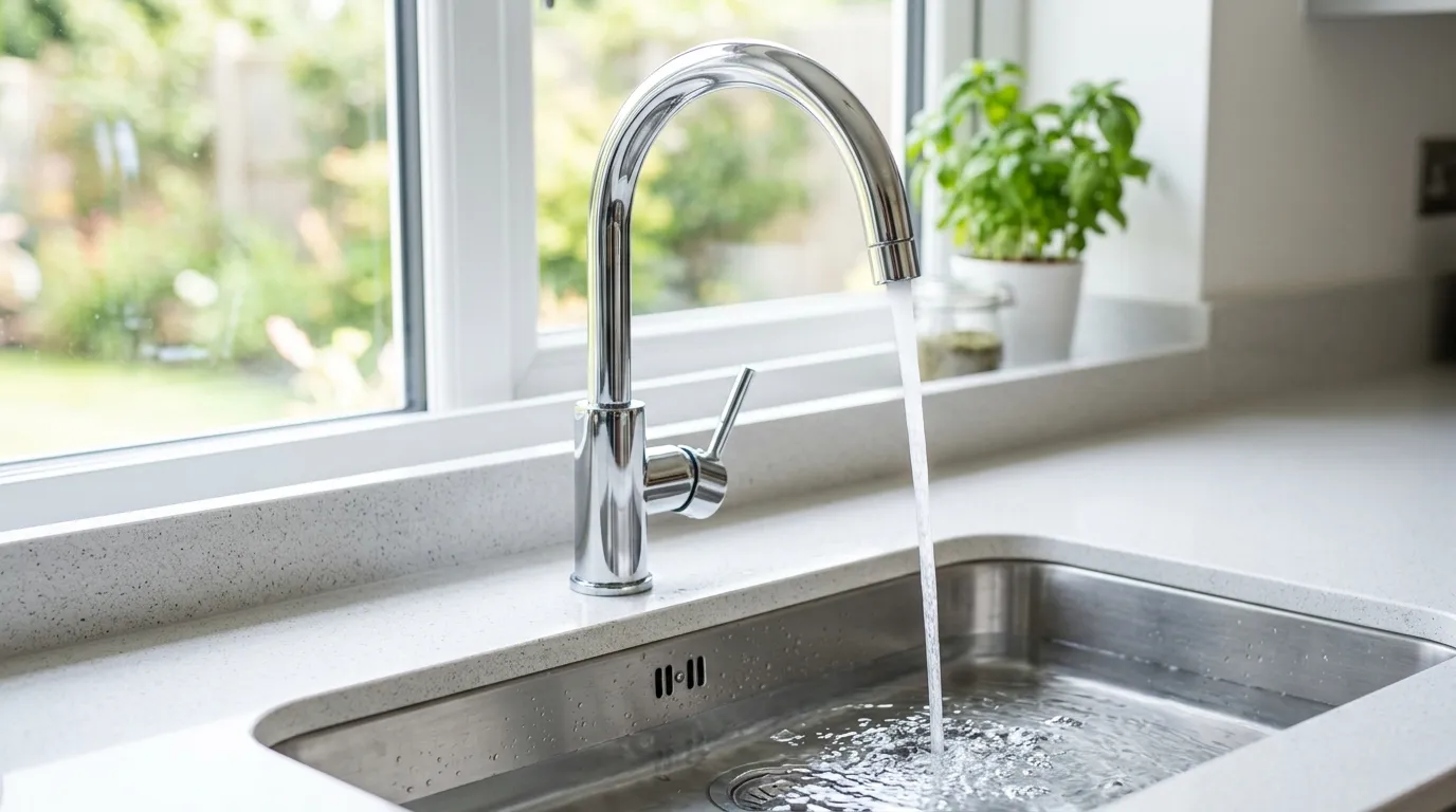 Local Plumbing Master Pros same day plumber fixing a faucet in Mineola, NY